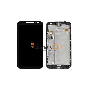 Οθόνη LCD και Μηχανισμός Αφης Με Πλαίσιο Για Motorola Moto G4 Play Μαύρο
