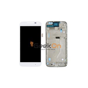 Οθόνη LCD και Μηχανισμός Αφης Με Πλαίσιο Για Motorola Moto G4 Play Λεύκο