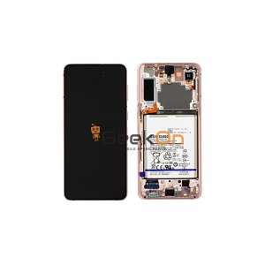 Refurbished Γνήσια Οθόνη LCD Και Μηχανισμός Αφής Με Πλαίσιο για Samsung Galaxy S21 Plus 5G G996B GH82-27268B Phantom Violet (Original panel)