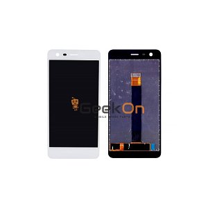 Οθόνη LCD με Μηχανισμό Αφής για Nokia 2 (Λευκό)