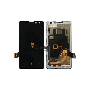 Οθόνη LCD με Μηχανισμό Αφής με πλαίσιο για Nokia Lumia 1020 (Μαύρο)