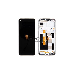 Γνήσια Οθόνη LCD Και Μηχανισμός Αφής Με Πλαίσιο για Realme 6 Μαύρο 4903633 (Service Pack)