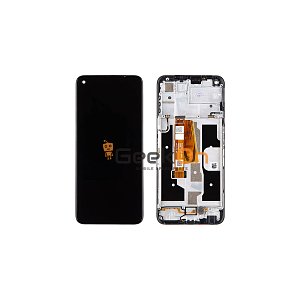 Γνήσια Οθόνη LCD Και Μηχανισμός Αφής Με Πλαίσιο για Realme 8i Μαύρο 4908405 (Service Pack)