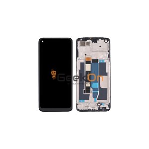 Γνήσια Οθόνη LCD Και Μηχανισμός Αφής Με Πλαίσιο για Realme 8 5G / Narzo 30 5G Μαύρο 4906662 (Service Pack)