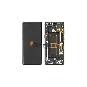 OEM Super Amoled Οθόνη LCD και Μηχανισμός Αφής Με Πλαίσιο για Samsung Galaxy Note 8 N950F Μαύρο