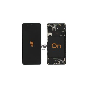 OLED OEM Οθόνη LCD και Μηχανισμός Αφής Με Πλαίσιο για Samsung Galaxy A71 A715 ΜΑΥΡΟ