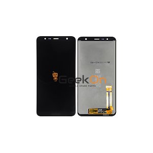 Γνήσια Οθόνη LCD και Μηχανισμός Αφής για Samsung Galaxy J6 Plus J610F / Galaxy J4 Plus J415F GH97-22582A Μαύρο (Service Pack)