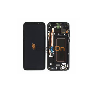 Γνήσια Οθόνη LCD Και Μηχανισμός Αφής με Πλαίσιο για Samsung Galaxy S8 Plus G955 GH97-20470A Μαύρο (Service Pack)