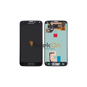 Γνήσια Οθόνη LCD Και Μηχανισμός Αφής για Samsung Galaxy S5 G900F GH97-15959B Μαύρο (Service Pack)