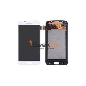 Γνήσια Οθόνη LCD Και Μηχανισμός Αφής για Samsung Galaxy S6 G920F GH97-17260B Λευκό (Service Pack)