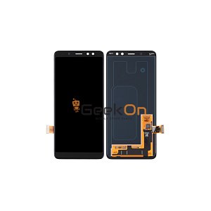 Γνήσια Οθόνη LCD και Μηχανισμός Αφής για Samsung Galaxy A8 2018 A530F GH97-21406A Μαύρο (Service Pack)
