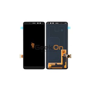 Γνήσια Οθόνη LCD Και Μηχανισμός Αφής για Samsung Galaxy A8 Plus 2018 A730 GH97-21534A Μαύρο (Service Pack)