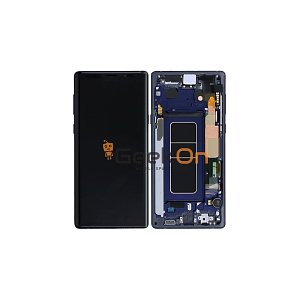 Γνήσια Οθόνη LCD Και Μηχανισμός Αφής με Πλαίσιο για Samsung Galaxy Note 9 N960F GH97-22269B Μπλε (Service Pack)