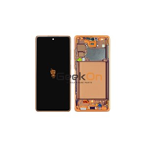 Γνήσια Οθόνη LCD και Μηχανισμός Αφής Με Πλαίσιο για Samsung Galaxy S20 FE 4G G780 GH82-24219F / GH82-24220F Cloud Orange (Service Pack)