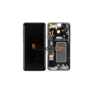Γνήσια Οθόνη LCD Και Μηχανισμός Αφής Με Πλαίσιο για Samsung Galaxy S9 Plus G965 GH97-21691A Μαύρο (Service Pack)