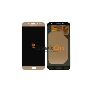 Γνήσια Οθόνη LCD και Μηχανισμός Αφής για Samsung Galaxy J7 2017 J730F GH97-20736C Χρυσό (Service Pack)