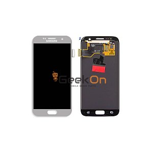 Γνήσια Οθόνη LCD και Μηχανισμός Αφής για Samsung Galaxy S7 G930F GH97-18523B Ασημί (Service Pack)