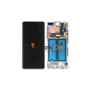 Γνήσια Οθόνη LCD και Μηχανισμός Αφής με Πλαίσιο για Samsung Galaxy S10 5G G977F GH82-20442B Μαύρο (Service Pack)