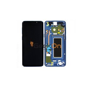 Γνήσια Οθόνη LCD Και Μηχανισμός Αφής με Πλαίσιο για Samsung Galaxy S9 G960F GH97-21696D Μπλε (Service Pack)