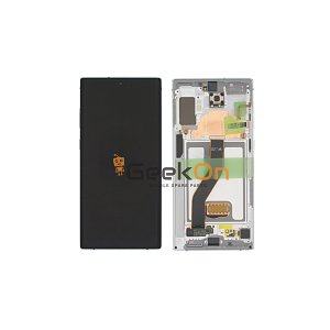 Γνήσια Οθόνη LCD και Μηχανισμός Αφής με Πλαίσιο για Samsung Galaxy Note 10 Plus N975F GH82-20838B Λευκό (Service Pack)