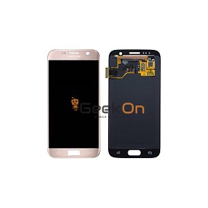 Γνήσια Οθόνη LCD και Μηχανισμός Αφής για Samsung Galaxy S7 G930 GH97-18523E Rose Gold (Service Pack)