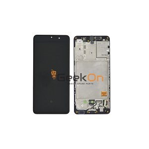 Γνήσια Οθόνη LCD και Μηχανισμός Αφής με Πλαίσιο για Samsung Galaxy A41 A415 GH82-22860A Μαύρο (Service Pack)