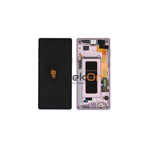 Γνήσια Οθόνη LCD και Μηχανισμός Αφής με Πλαίσιο για Samsung Galaxy Note 9 N960F / GH97-22269E / GH97-22270E Lavender Purple (Service Pack)