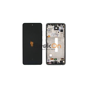 Γνήσια Οθόνη LCD και Μηχανισμός Αφής με Πλαίσιο για Samsung Galaxy A52s 5G A528 / GH82-26861E / GH82-26863E Awesome Mint (Service Pack)