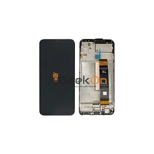 Γνήσια Οθόνη LCD και Μηχανισμός Αφής με Πλαίσιο για Samsung Galaxy M33 5G M336 GH82-28492A Μαύρο (Service Pack)