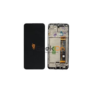Γνήσια Οθόνη LCD και Μηχανισμός Αφής με Πλαίσιο για Samsung Galaxy A23 5G SM-A236B GH82-29734A Μαύρο (Service Pack)