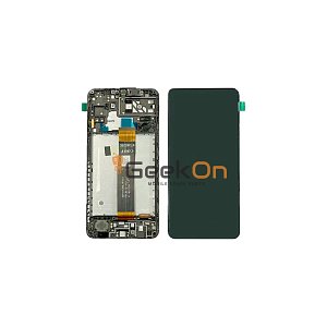 Γνήσια Οθόνη LCD και Μηχανισμός Αφής με Πλαίσιο για Samsung Galaxy A04s SM-A047F GH82-29805A Μαύρο (Service Pack)