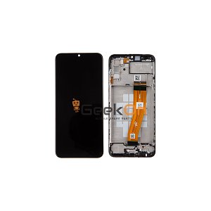 Γνήσια Οθόνη LCD και Μηχανισμός Αφής με Πλαίσιο για Samsung Galaxy A02s SM-A025F (NON EU VERSION) GH81-20118A Μαύρο (Service Pack)
