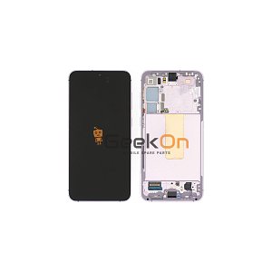 Γνήσια Οθόνη LCD Και Μηχανισμός Αφής Με Πλαίσιο για Samsung Galaxy S23 Plus 5G S916 GH82-30477D Lavender (Service Pack)