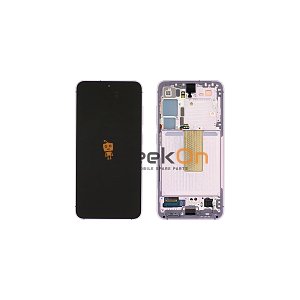 Γνήσια Οθόνη LCD Και Μηχανισμός Αφής Με Πλαίσιο για Samsung Galaxy S23 5G 2023 S911 GH82-30481D Lavender (Service Pack)