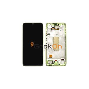 Γνήσια Οθόνη LCD Και Μηχανισμός Αφής Με Πλαίσιο για Samsung Galaxy A34 5G A346B GH82-31200C Green (Service Pack)