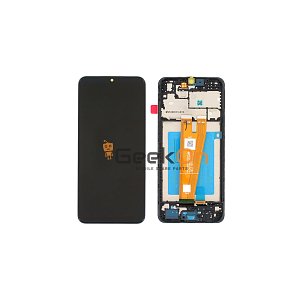 Γνήσια Οθόνη LCD Και Μηχανισμός Αφής Με Πλαίσιο για Samsung Galaxy A04 2022 A045 GH81-22731A Μαύρο (Service Pack)