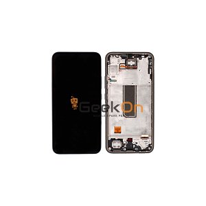 Γνήσια Οθόνη LCD Και Μηχανισμός Αφής Με Πλαίσιο για Samsung Galaxy A34 5G A346B GH82-31200A Μαύρο (Service Pack)