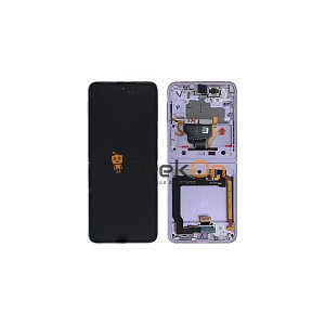Γνήσια Εσωτερική Οθόνη LCD (inner) Και Μηχανισμός Αφής για Samsung Galaxy Z Flip 3 5G 2021 F711 GH82-27243D Lavender (Service Pack)