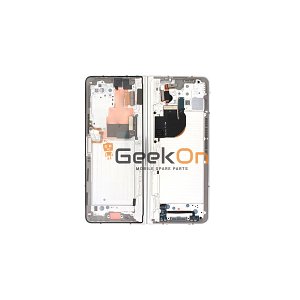 Γνήσια Εσωτερική Οθόνη LCD Και Μηχανισμός Αφής Με Πλαίσιο για Samsung Galaxy Z Fold5 F946 GH82-31842B GH82-31843B Κρεμ (Service Pack)