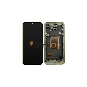 Γνήσια Οθόνη LCD Και Μηχανισμός Αφής Με Πλαίσιο για Samsung Galaxy A55 A556 GH82-34305D Κίτρινο (Service Pack)