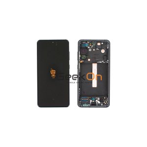 Γνήσια Οθόνη LCD Και Μηχανισμός Αφής Με Πλαίσιο για Samsung Galaxy S21 FE 5G G990 GH82-26414A Graphite (Service Pack)