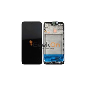 Γνήσια Οθόνη LCD Και Μηχανισμός Αφής Με Πλαίσιο για Samsung Galaxy M15 5G M156 GH82-34683A Black (Service Pack)