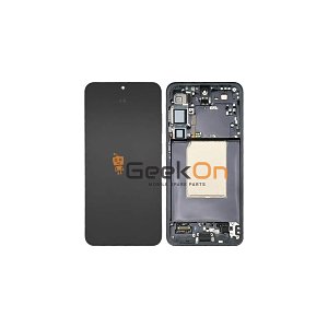 Γνήσια Οθόνη LCD Και Μηχανισμός Αφής Με Πλαίσιο για Samsung Galaxy S25 Plus 5G S936 GH82-36368E Black (Service Pack)