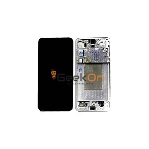 Γνήσια Οθόνη LCD Και Μηχανισμός Αφής Με Πλαίσιο για Samsung Galaxy S25 Plus 5G S936 GH82-36368A Silver Shadow / Light Gray (Service Pack)