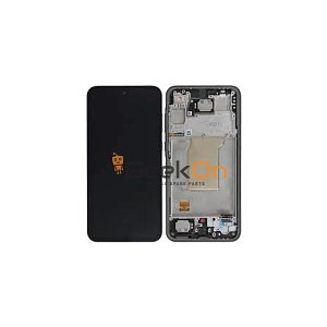 Γνήσια Οθόνη LCD Και Μηχανισμός Αφής Με Πλαίσιο για Samsung Galaxy A36 5G A366 GH82-36841A Μαύρο (Service Pack)