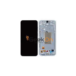 Γνήσια Οθόνη LCD και Μηχανισμός Αφής Με Πλαίσιο για Samsung Galaxy S24 FE 5G S721 GH82-35848B White (Service Pack)