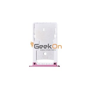 Υποδοχή κάρτας SIM και SD Tray για Xiaomi Redmi Note 4 Ροζ
