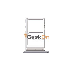 Υποδοχή κάρτας Dual SIM / Dual Sim Tray για Meizu MX5 Ασημένιο