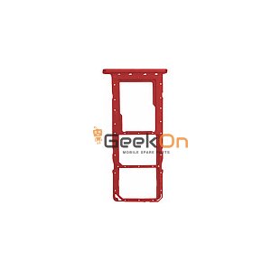Υποδοχή κάρτας Dual Sim / Dual Sim Tray για Samsung Galaxy A03 (5G) SM-A035F SM-A036F Red