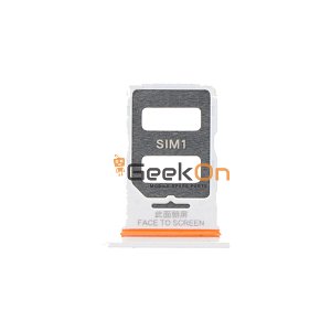 Υποδοχή κάρτας Dual Sim / Dual Sim Tray για Xiaomi Redmi Note 13 Pro 5G White